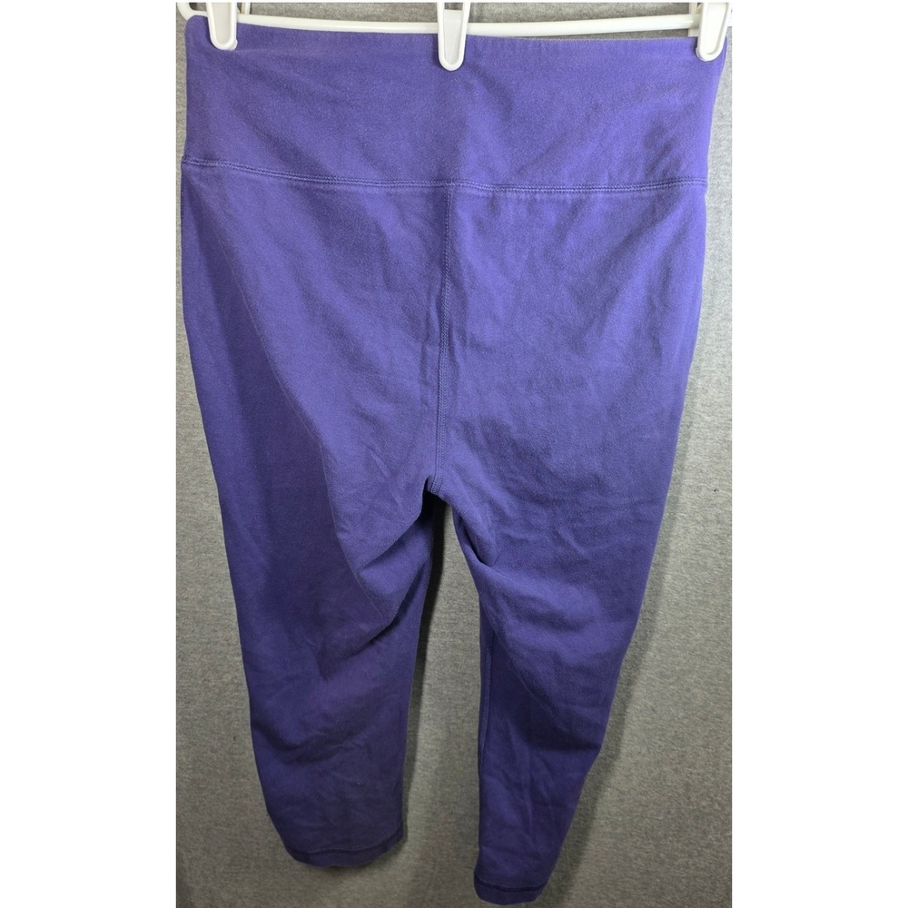 TEK GEAR Essential Capris Leggings Plus Size XL Purple Cropped Athletic Pants - Picture 2 of 6